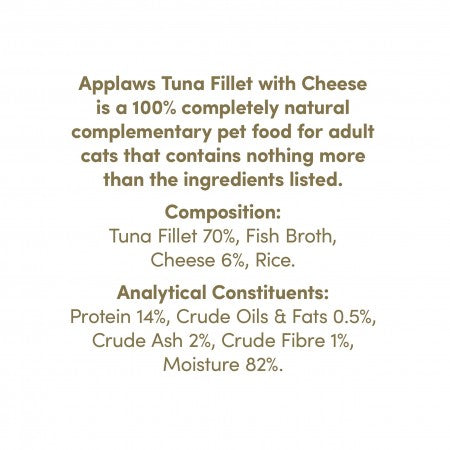 Applaws Cat Tin Tuna With Cheese - 70g
