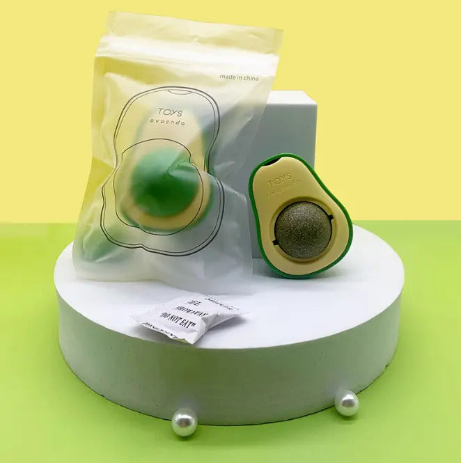 Funny Paws Avocado Catnip Ball Wall Toy