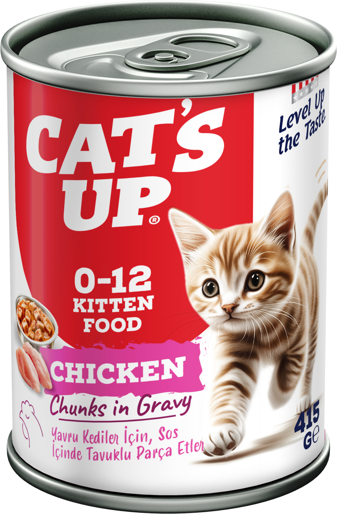 Cat's Up Kittens Wet Food Chicken - 415 g