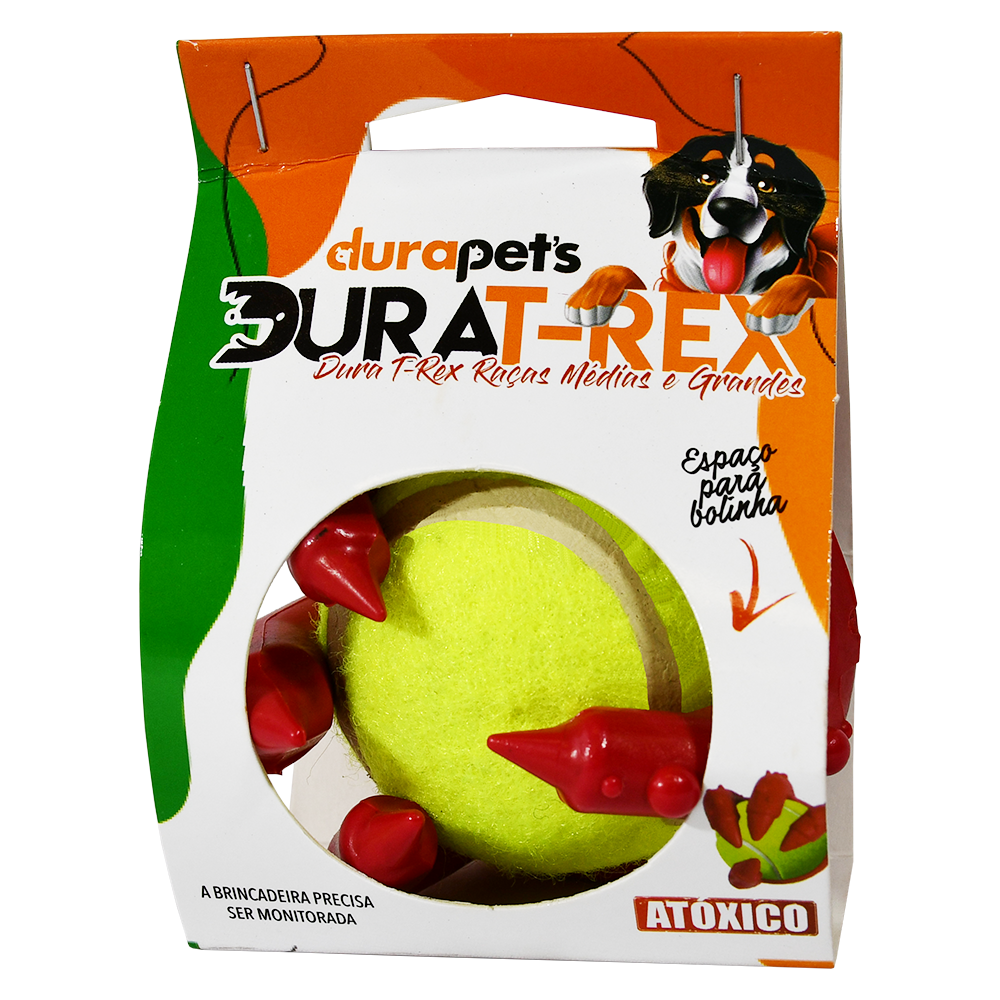 Durapets Dog T-Rex Dinoball Toy