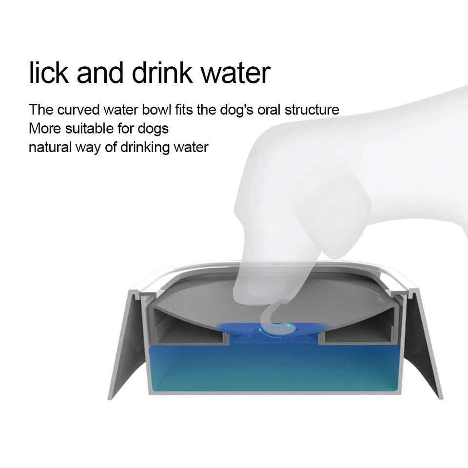 Funny Paws ELS Pet Anti-Spill Drinking Bowl - 1 L - Blue
