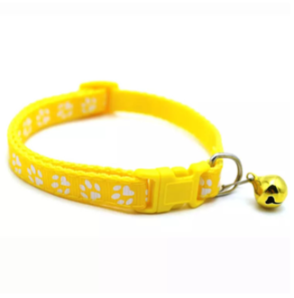 Funny Paws Cat Collar with Paws - Yellow