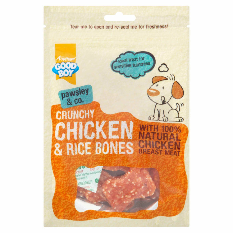 Goodboy Crunchy Chicken & Rice Bones - 100g