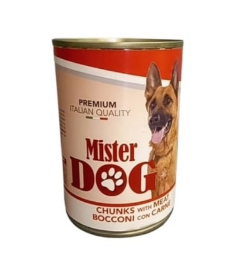 Mister Dog - Chunks with Meat - 415g