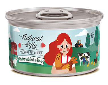 Natural Kitty Chicken with Duck in Broth - 80g