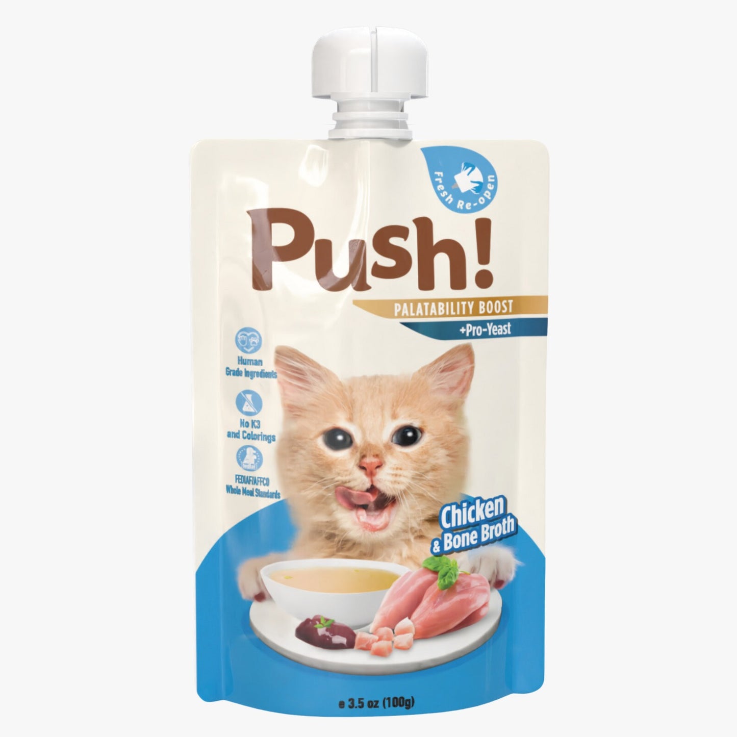 Push! Cat Wet Food - Chicken w/ Pro-Yeast