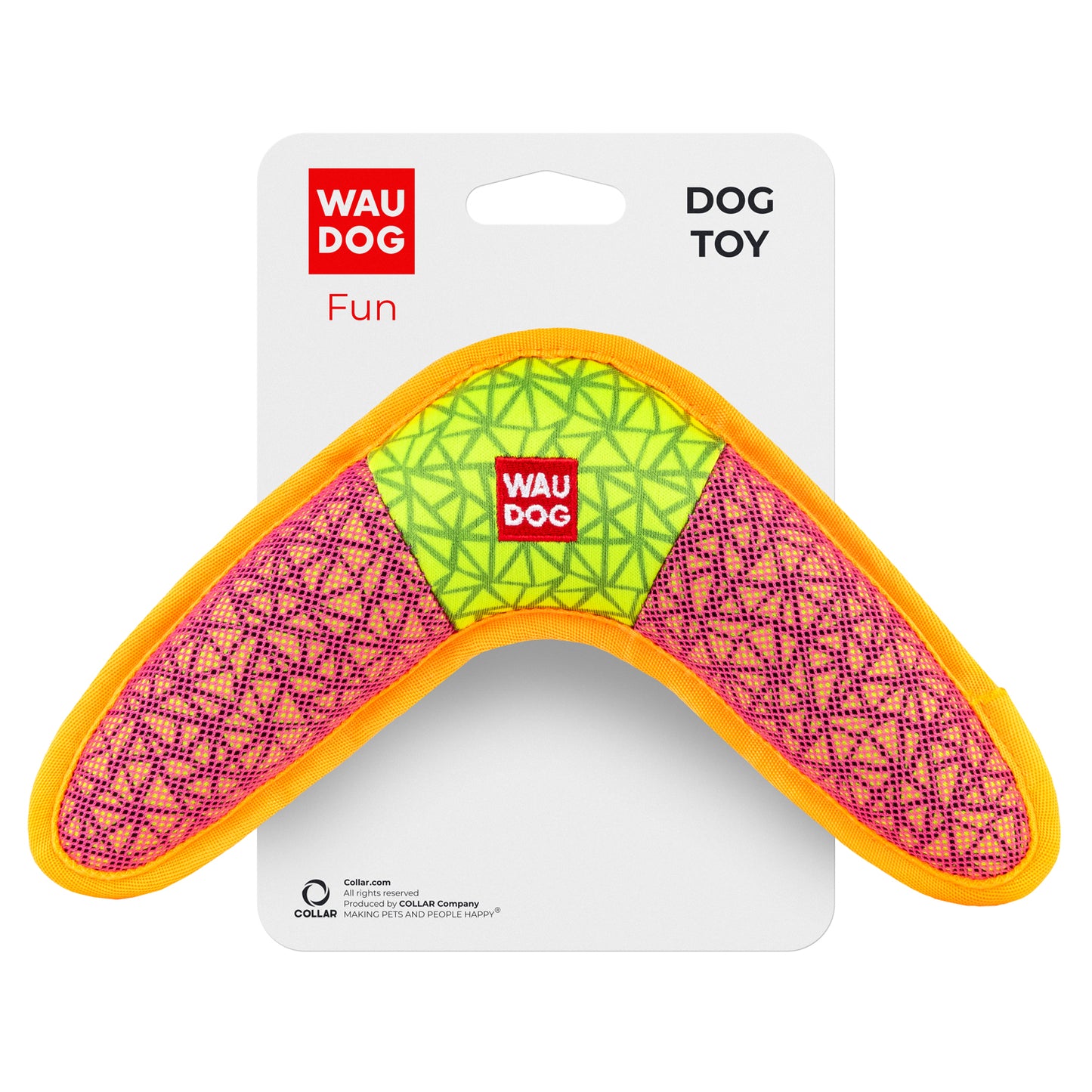 Waudog Boomerang Fun Dog Toy - Pink