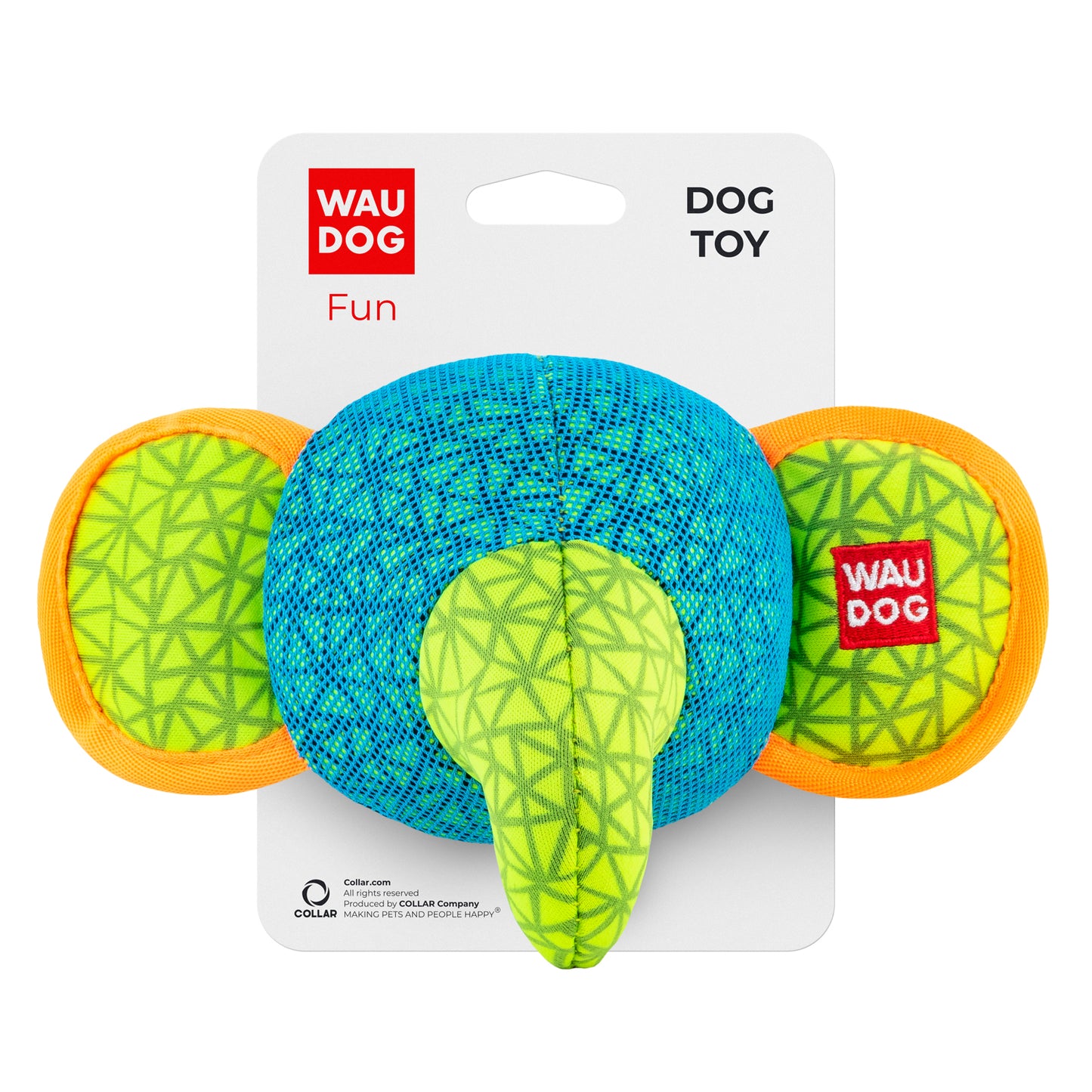 Waudog Elephant Fun Dog Toy - Blue