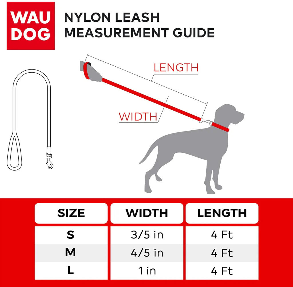 Waudog Nylon Dog Leash - Unicorns - L
