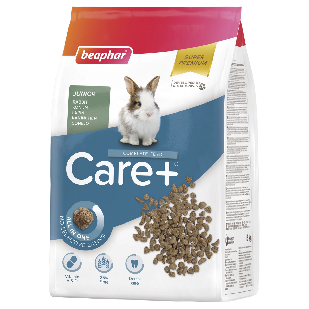 Beaphar Care+ Rabbit Junior Food - 1.5 kg