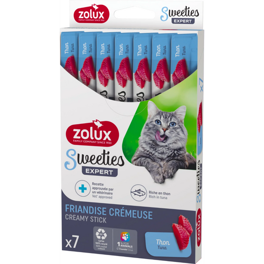 Zolux Sweeties Creamy Stick For Cat - Tuna - 7pcs/Box