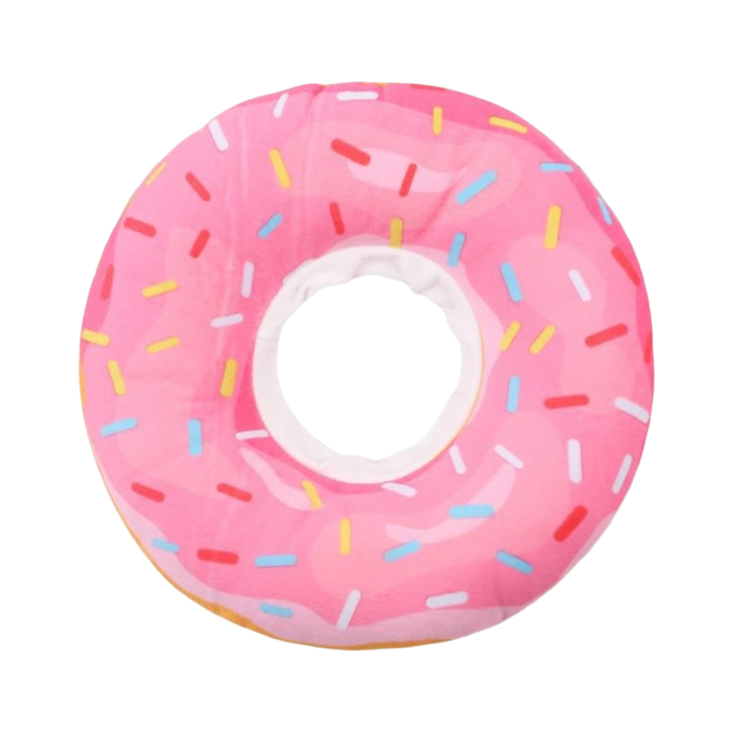 Funny Paws Pet Medical Cloth Collar M - Pink Donut