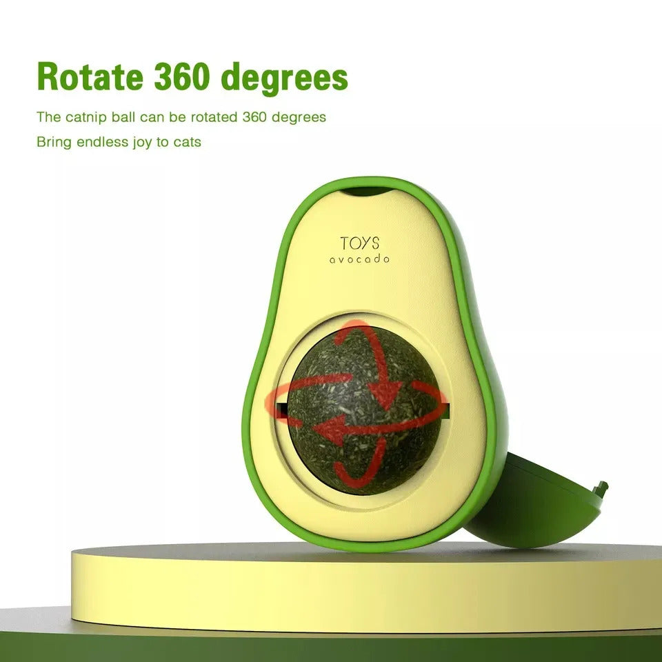 Funny Paws Avocado Catnip Ball Wall Toy