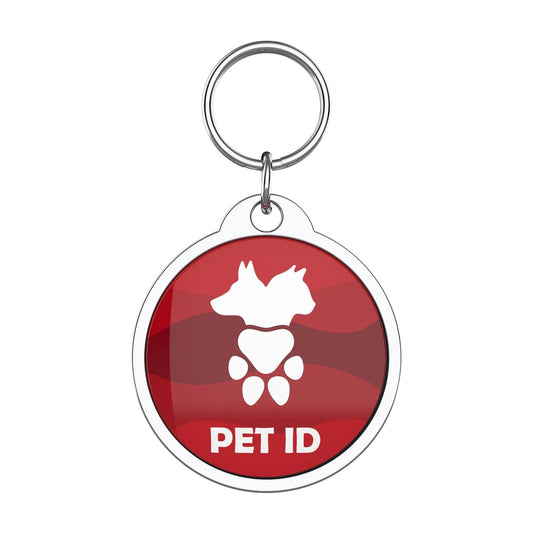 Bark Badge - Wavy Red Badge
