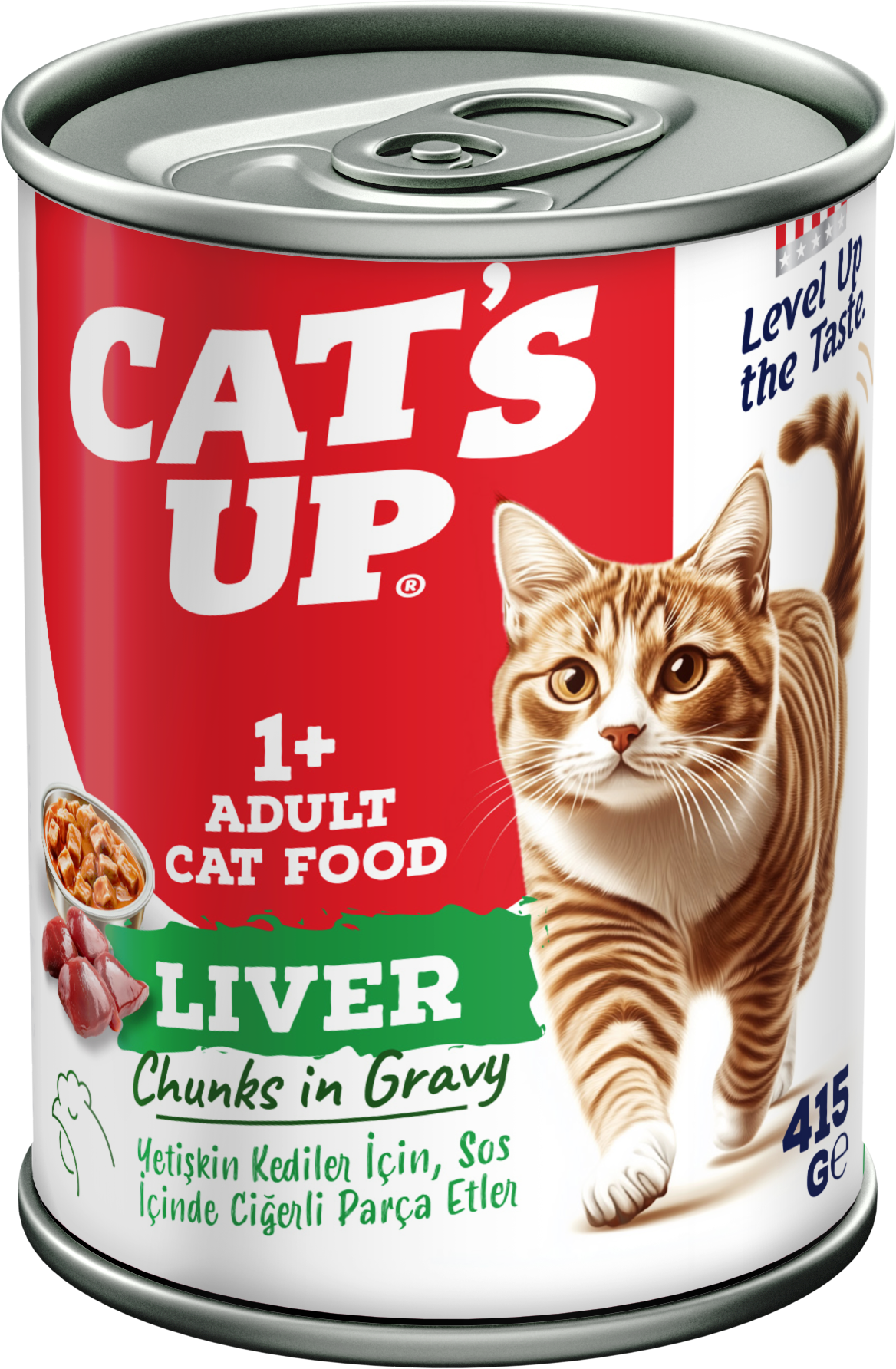Cat's Up Adult Wet Food Liver - 415 g