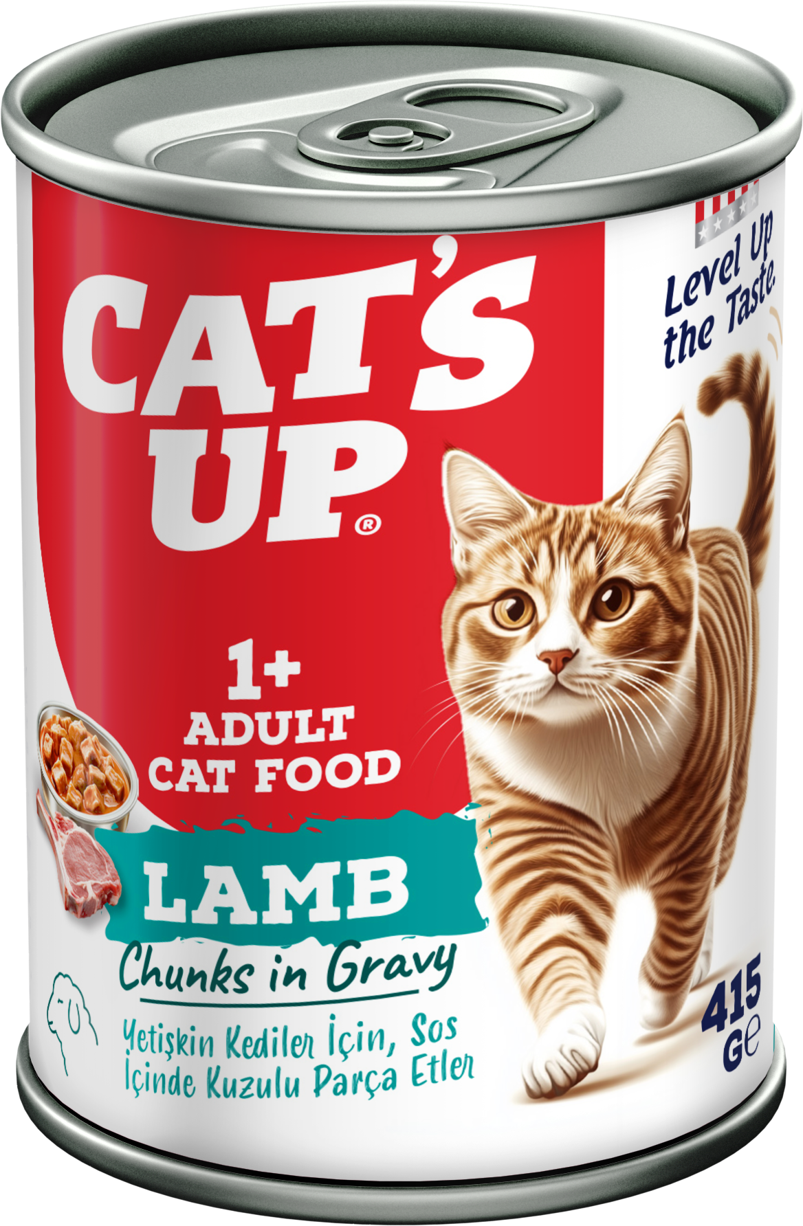 Cat's Up Adult Wet Food Lamb & Rice - 415 g