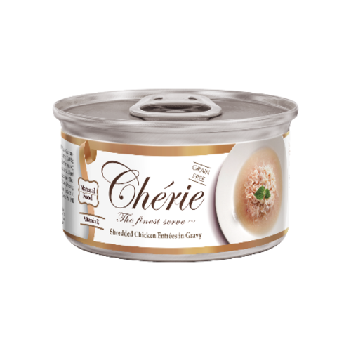 Cherie Shredded Chicken Entrees in Gravy - 80g