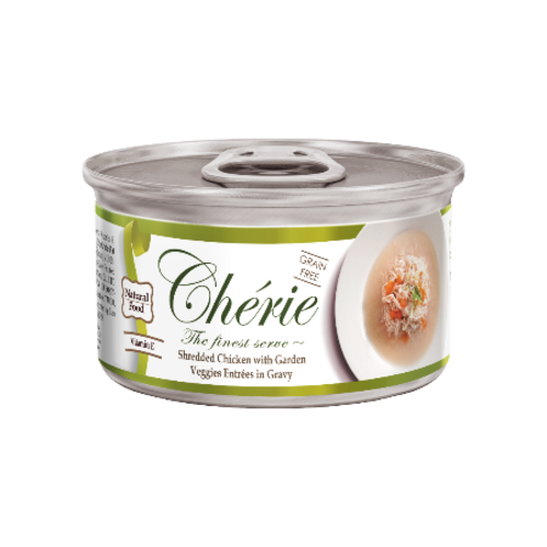 Cherie Shredded Chicken Veggies Entrees in Gravy - 80g