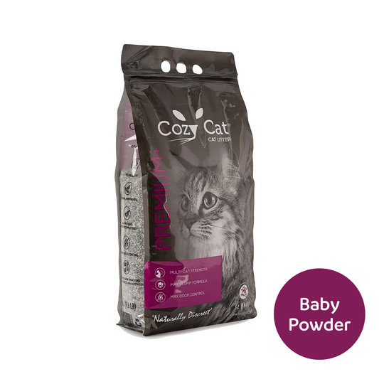 CozyCat Premium Plus 10L - Baby Powder