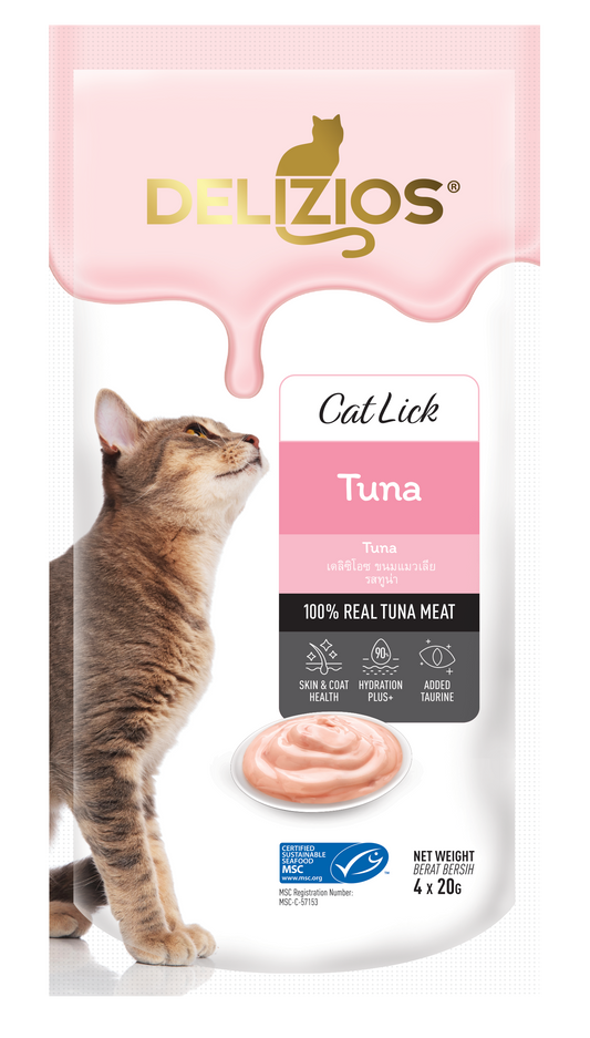 Delizios Cat Lick Tuna - 80g