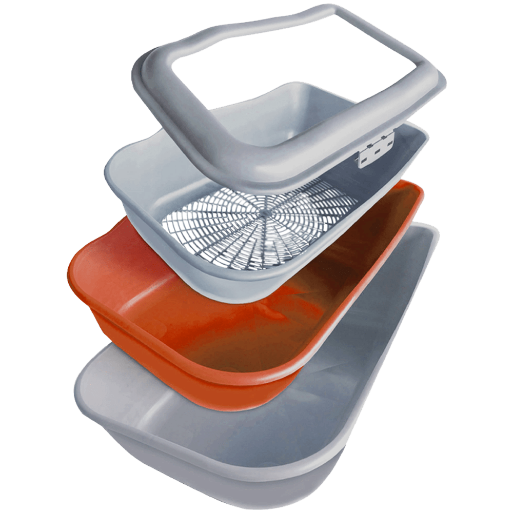 Durapets Cat Hygienic Litter Tray - Orange