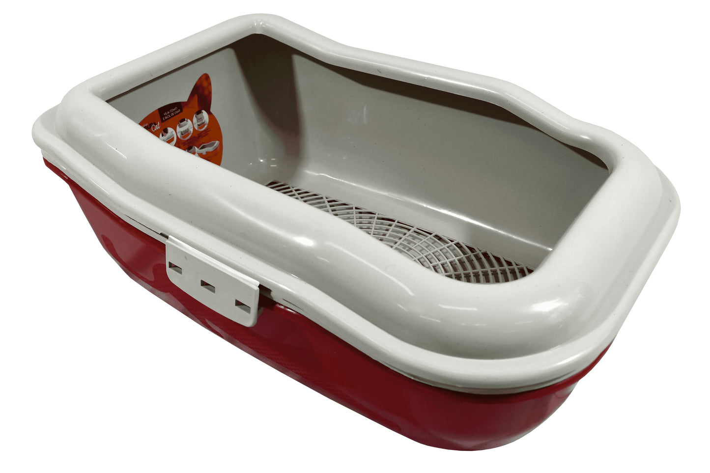 Durapets Cat Hygienic Litter Tray - Red