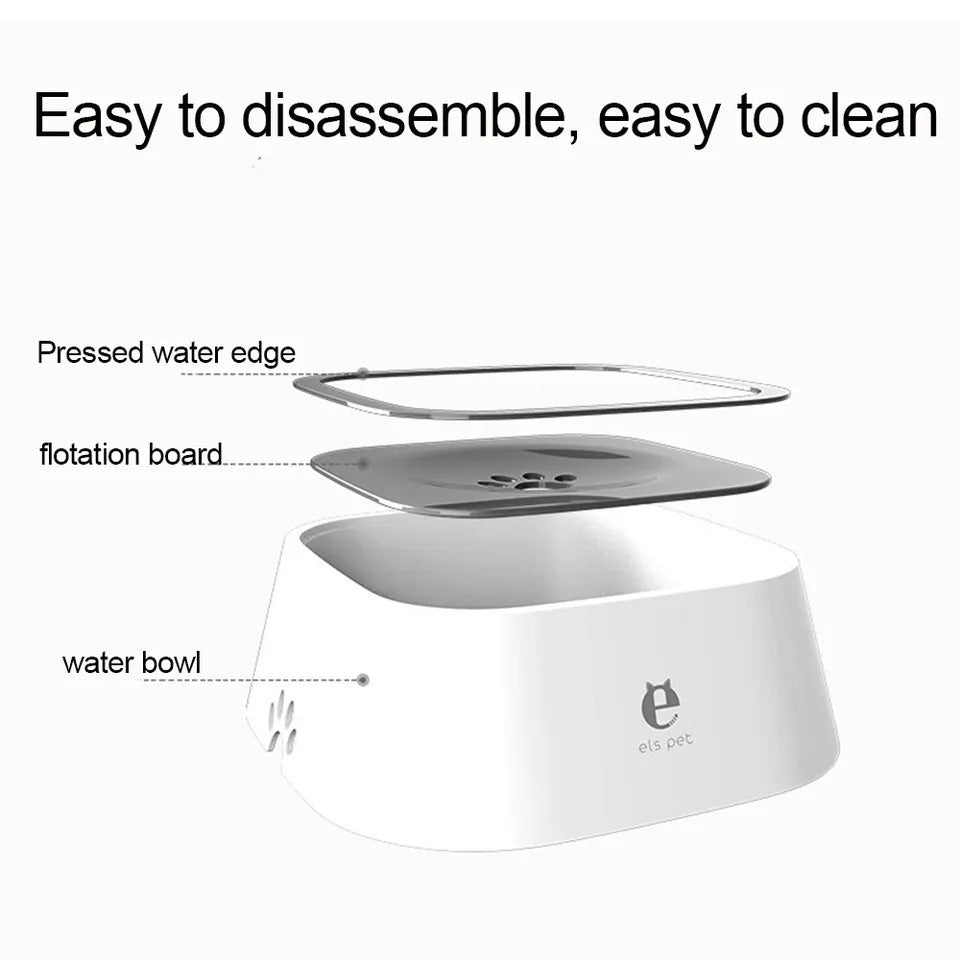 Funny Paws ELS Pet Anti-Spill Drinking Bowl - 1 L - Blue