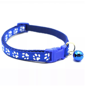 Funny Paws Cat Collar with Paws - Blue