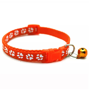 Funny Paws Cat Collar with Paws - Orange