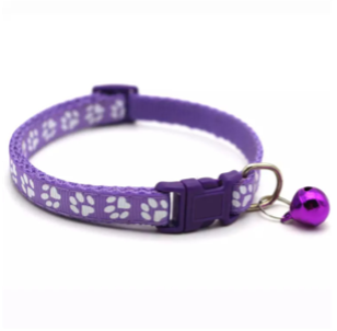 Funny Paws Cat Collar with Paws - Purple