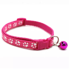 Funny Paws Cat Collar with Paws - Rose Red