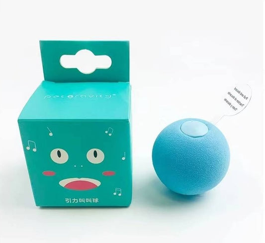 Funny Paws Pet Gravity Ball - Blue Frog