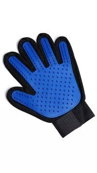 Funny Paws Pet Grooming Glove - Blue - Right