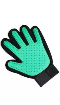 Funny Paws Pet Grooming Glove - Green - Right