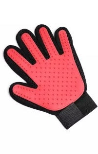 Funny Paws Pet Grooming Glove - Red - Right