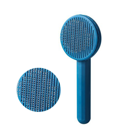 Funny Paws Self-Cleaning Brush - Blue