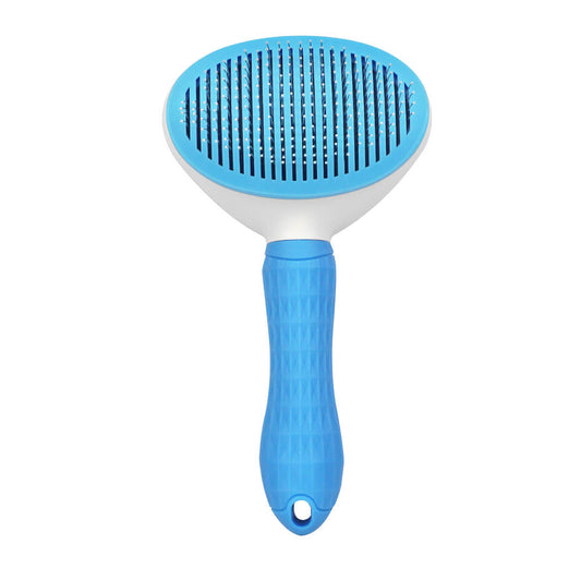 Funny Paws Self-Cleaning Brush - Large - Blue