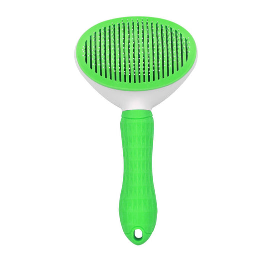 Funny Paws Self-Cleaning Brush - Large - Green