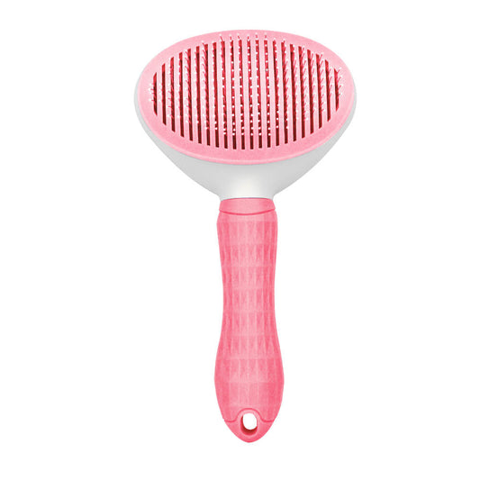 Funny Paws Self-Cleaning Brush - Large - Pink