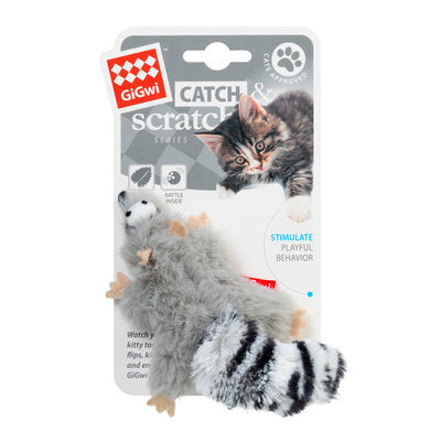 GiGwi Cat Toy Raccoon w/ Catnip