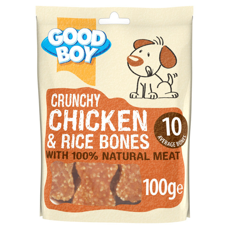 Goodboy Crunchy Chicken & Rice Bones - 100g