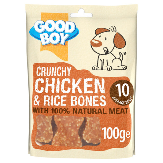 Goodboy Crunchy Chicken & Rice Bones - 100g