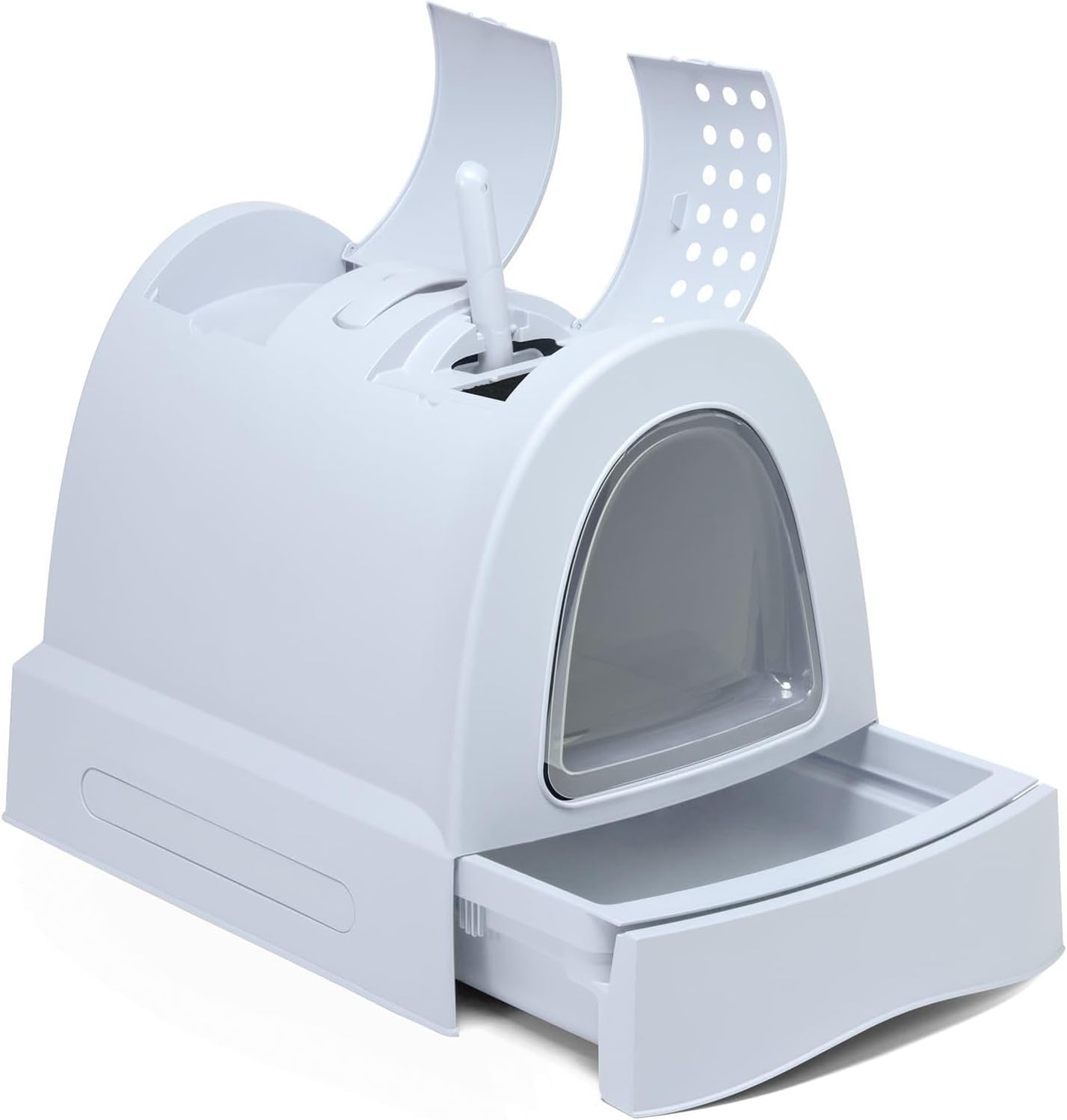IMAC Zuma Closed Litter Box w/ Scoop - Blue