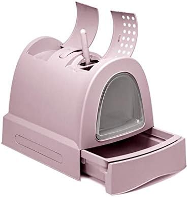 IMAC Zuma Closed Litter Box w/ Scoop - Pink