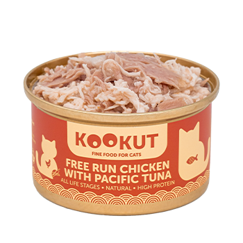 Kookut Cat Free Run Chicken & Pacific Tuna Wet Food - 70g