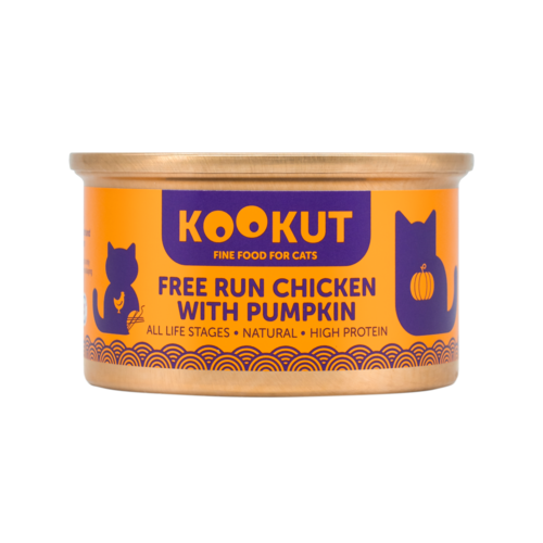 Kookut Cat Free Run Chicken & Pumpkin Wet Food - 70g