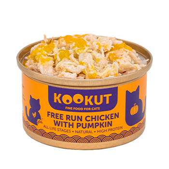 Kookut Cat Free Run Chicken & Pumpkin Wet Food - 70g
