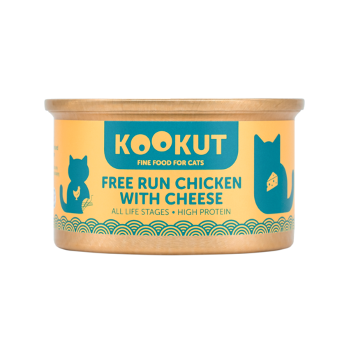Kookut Cat Free Run Chicken with Cheese Wet Food - 70g