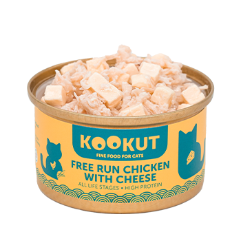 Kookut Cat Free Run Chicken with Cheese Wet Food - 70g