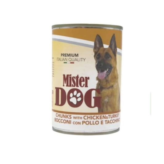 Mister Dog - Chunks with Chicken & Turkey - 415g
